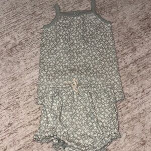 Jamie Kay Floral Jumpsuit in Gray